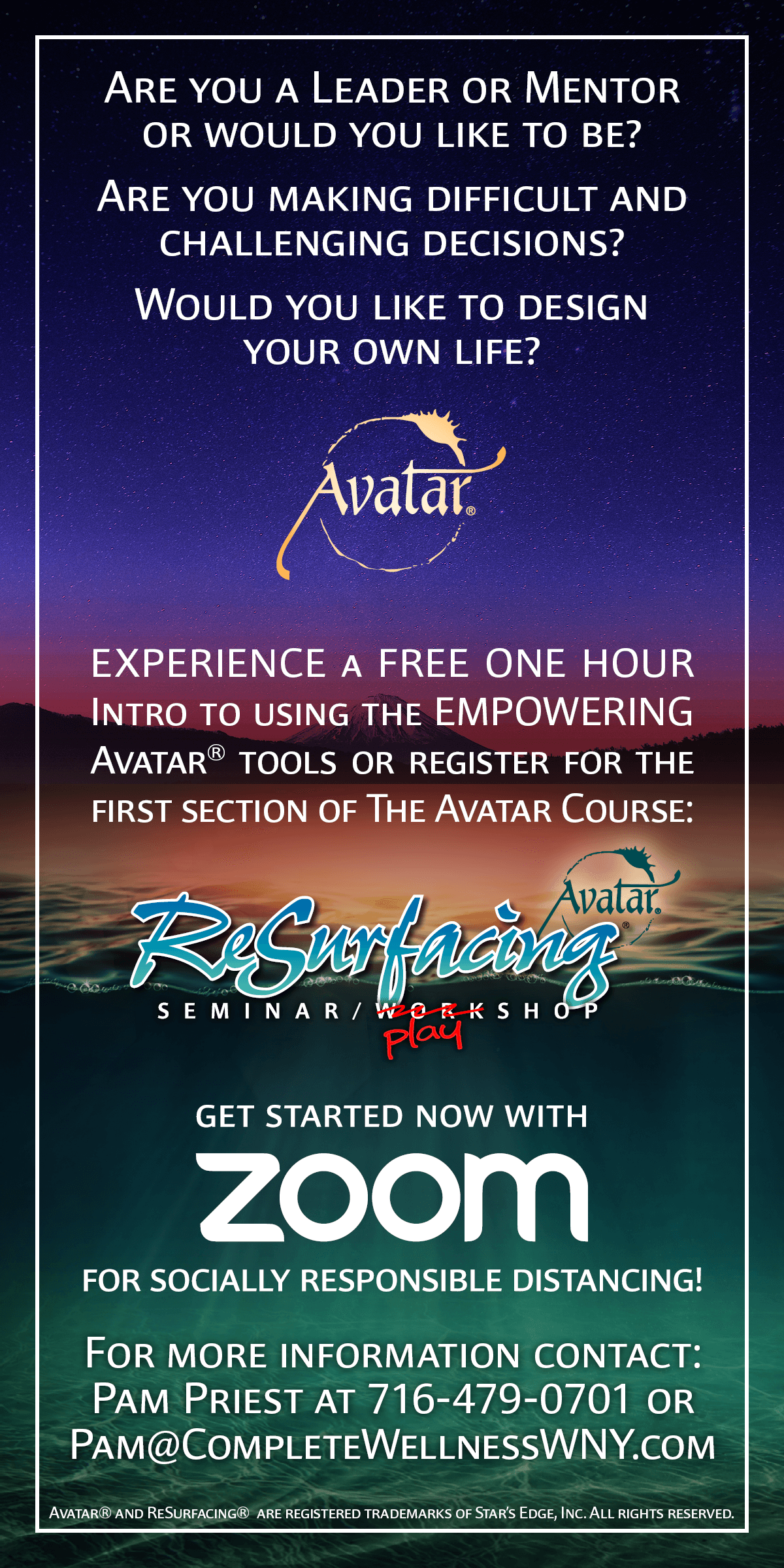 Digital Avatar Course Flyer
