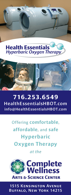 Health Essentials HBOT Logo and Print Ad